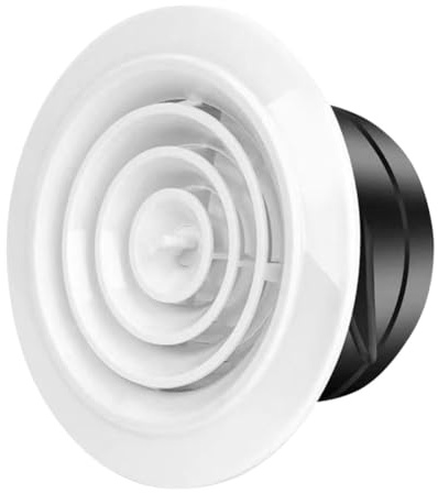 HOMSFOU Deflector De Ventilación De Techo Soporte De Pared Rejilla Ventilacion Regulable