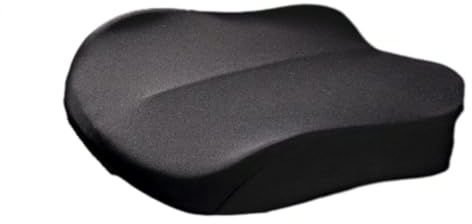 Asiento elevador de coche para adultos, 10 cm de elevación, diseño ergonómico, cómodo, lavable, antideslizante, fácil de llevar, ideal para conductores pequeños (negro)