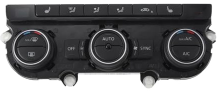 Panel de control del aire acondicionado del coche 35D907044F, interruptor de la calefacción del asiento de CA, compatible con VW Passat B7 CC Tiguan Golf