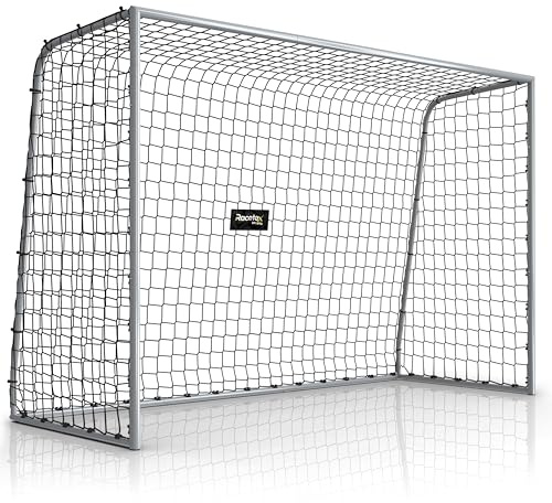 Porterías de fútbol Racetex para jardín niños [Resistentes A LA Intemperie] – portería fútbol niños y Adultos con Estructura metálica Robusta y Anclajes al Suelo
