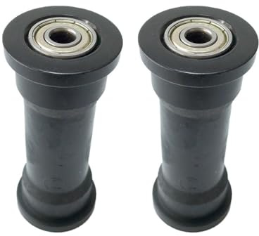 CashMuch Rueda de rodamiento para máquina de remo, accesorio de polea para equipo de fitness, 91 mm de longitud, agujero de montaje de 8 mm, color negro