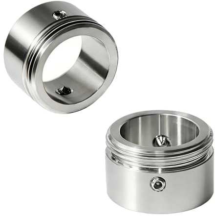 2 Pieces M30*15 Stainless Steel Heating Valve Adapters, with 2 Wrenches & 4 Screws Radiator Valve Thermostat Head Radiator Thermostat with RA Adapter