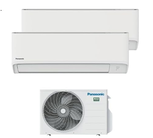 Panasonic CU-2TZ41TBE Linie Tz Dual-Split-Klimaanlage, 9000 + 12000 BTU, geräuscharm, Nanoe™ X-Technologie, energiesparend, integriertes WLAN, Energieeffizienzklasse A++/A+