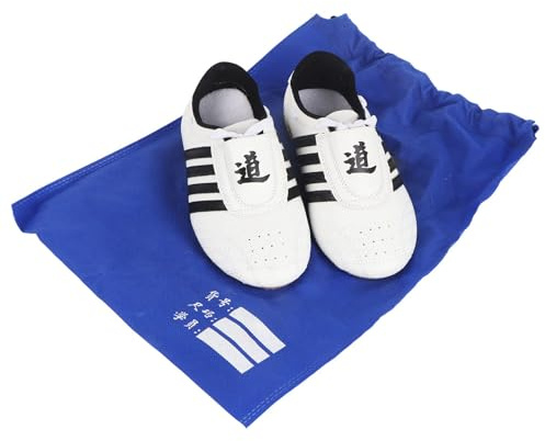 ANKROYU Zapatos Profesionales De Taekwondo Calzado De Entrenamiento De Artes Marciales Ligero Transpirable Suela De Goma Antideslizante para Hombres Mujeres Boxeo Kung Fu Taichi Bl