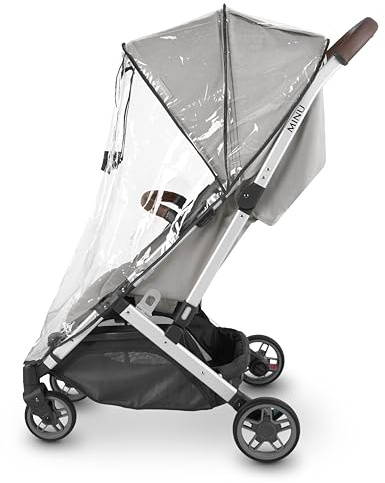 UPPAbaby Minu and Minu V2 Rain Shield/Waterproof and Windproof Coverage/Ventilated Design/Quick Attachment/Easy Access to Child