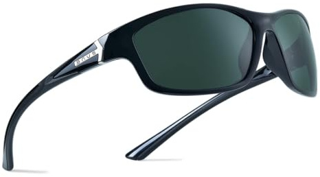 B.N.U.S Corning glass lenses polarized sunglasses for men and women UV400 Protection for Fishing Cycling Driving Italy made