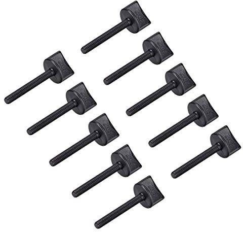 sourcing map M4 x 30 mm tornillo de pulgar tornillo mano pala de nylon tornillos de plástico rosca métrica para RC modelo aeronave 10 piezas