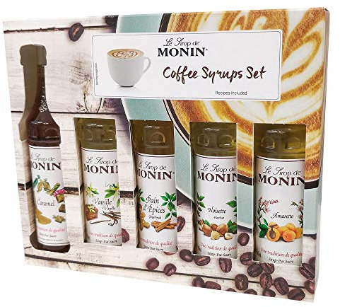 Monin Syrup Coffee & Cocktail Gift Sets 5x5cl (1 Monin Syrup Coffee)