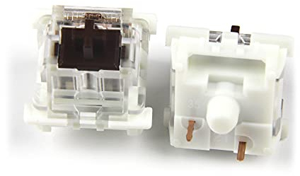 Outemu SMD RGB 3 pin MX Switch azul negro rojo marrón OTM para GK61 GK64 MX teclado mecánico (104 piezas, marrón sin enchufe)