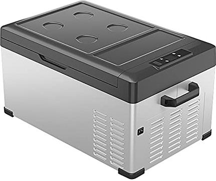 GETZ Glacière Electrique Voiture DC 12V 24V AC 220V Glaciere Portable Réfrigérateur ​Voiture Mini Frigo Éfrigérateur-congélateur pour la Conduite de Voyage Pique-Nique en Plein Air
