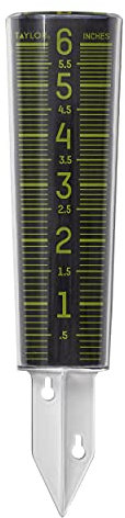 Taylor Precision Products 5288423 Pluviomètre Phosphorescent Noir/Vert