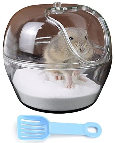 Hamster Sand Badezimmer, Hamster Sandkasten, Hamster Sandbad, Hamster Sandbad Behälter, Hamster Toilette, für Hamster, Wüstenrennmäuse, Ratten und Kleintiere