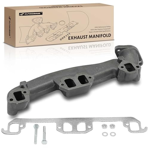 A-Premium [OHV 8Cyl 5.2 5.9L] Left Engine Exhaust Manifold W/Gasket & Nuts & Bolts Compatible with Dodge Ram 1500 2500 3500, Ram 1500 2500 3500 Van, Durango, Dakota, B150 B250 B350, B1500 B2500