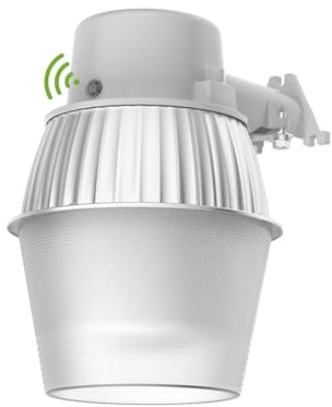 250W Equivalent Barn Light with 29W LED bulb Outdoor Dusk to Dawn Area and Flood Light with Photocell UL Listed LED Security Light for barn Garage Yard Warehouse 4000K 3300LM 120Vac Gray 1Pack