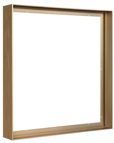1.5” Deep Frame for 24x30 Canvas Paintings, DIY Metal Floating Frame with 1.5” Deep for Artists Designers Landscape Portrait Artwork, Modern Home Office Wall Decor (Bronze)