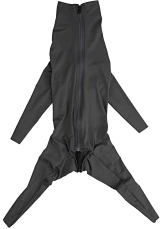 Fockety Hunde-Pyjama, Haustier-Pyjama mit Vollständiger Abdeckung Leichter Hundeoverall, Erholungsanzug für Hunde, Leichter Pullover Elastisch Verhindern Sie Haarausfall Hunde-Body für