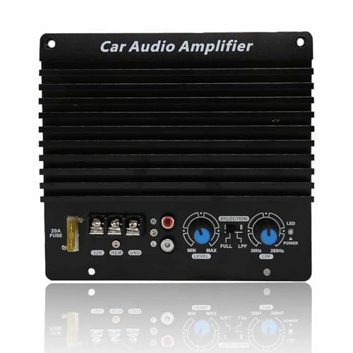 flexman Scheda Amplificatore per Auto 12V 300W, 4 8 Ohm Auto Ad Alta Potenza Audio Digitale Subwoofer Bordo Dell'Amplificatore, Subwoofer Mono Alta Potenza può Spingere da 8 a 12 Pollici Woofer