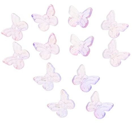 HOODANCOS 50stücke Haarschmuck Schmetterling Diy Charms Accessoires Für Mädchen Haarclip Aufkleber Material Leicht Und Angenehm Zu Tragen Für Bastelarbeiten