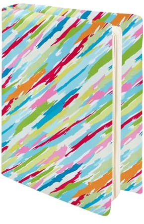 NICENEEDED Cubiertas de Libros Estirables con Garabatos, Funda de Libro Elástica., Protector de Libro de Tapa Dura de Bolsillo Elástico de Tela Elástica