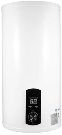 KEESUNG 2KW Elektro Warmwasserspeicher Boiler, Wandmontage-Wasserboiler WandhäNgend Durchlauferhitzer Warmwasserboiler Elektrospeicher Hängespeicher Weiß Elektroboile (50L)
