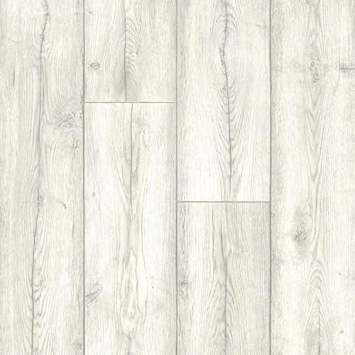 Sol Vinyle - Imitation parquet Vieilli Blanchi - Rouleau de 2m x 3.00m