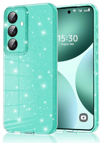 Eherui Samsung Galaxy S24 Mobilfodral / Samsung Galaxy S25 Glitter, TPU Silikon Fingeravtrycksskydd Stötsäkert Skyddsfodral Fodral Smalt Mjukt Skyddsfodral för