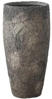 Vaso di Fiori Vasi for Piante Alti Rotondi da Terra Vasi for Fiori in Cemento Grigio Ornamenti con Fori di drenaggio Contenitore for Piante for Giardino Domestico Vaso per Piante