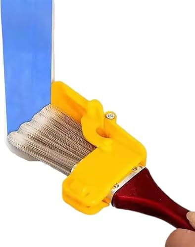 Lot de 2 pinceaux de séparation des couleurs pour bordures - Outil de bordure idéal pour une utilisation en intérieur et en extérieur sur les murs et les plafonds