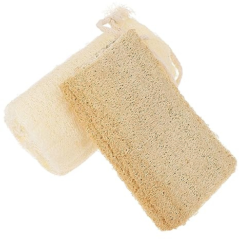 YOSADIER 2stücke Natürliche Luffa Schwämme Umweltfreundliche Küchenschwämme Für Geschirrreinigung Exfoliation Und Tiefenreinigung Für Körper Und Gesicht Langlebig Und