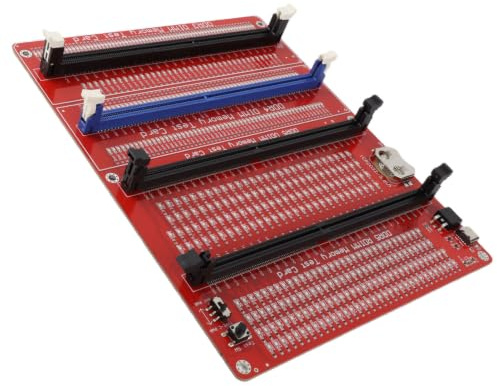 SEAFRONT 4 in 1 RAM Memory Tester Card Diagnostic Analyzer for DDR3 DDR4 DDR5 UDIMM RDIMM Desktop Computer Server Memory Test Tool with LED Indicators