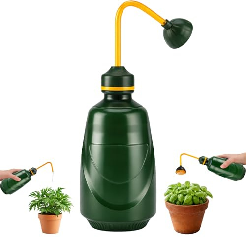 Kleine Gießkanne Im Lotus-Design, Mini Gießkanne Für Zimmerpflanzen, Grün | Kompakte Gießkanne (24 x 8) mit Brausekopf für schonende Bewässerung. Praktische Alternative zur Sprühflasche für Pflanzen.