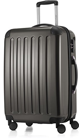Hauptstadtkoffer Alex - Erweiterbarer Hartschalenkoffer 65 cm (74 L) mit Zahlenschloss - robuster Trolley-Reisekoffer mit 4 Doppelrollen, Graphite