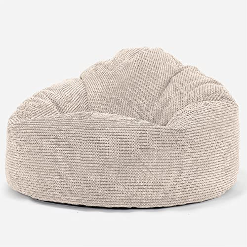 Lounge Pug, 'Mini-Mammoth' Sitzsack, Sessel, Pom-Pom Creme