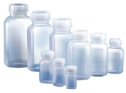 Kautex 2000770536 Weithalsflasche mit Verschluss, Rund, 1500 mL, LDPE Natur