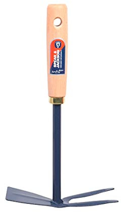 Spear & Jackson 50572 Serfouette à Fleurs Panne et Fourche Manche Bois, Vert