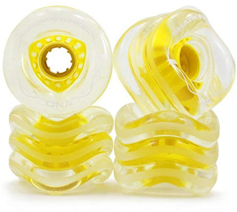 Wheels Shark DNA 72mm 78a Longboard Rollen (4er Set) (Ghost Gelb)