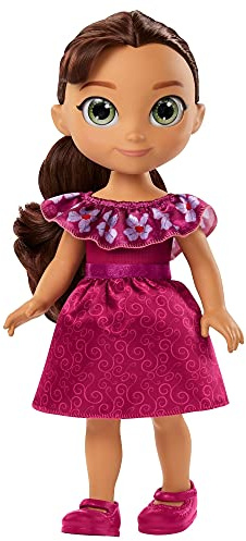 Dreamworks Spirit GXF92 - frei und ungezähmt Lucky Kleinkind-Puppe (ca. 35cm), Kleid mit Schulterrüschen,Rock mit Wirbelmuster, 5 bewegliche Gelenke, tolles Geschenk für Kinder ab 3 Jahren