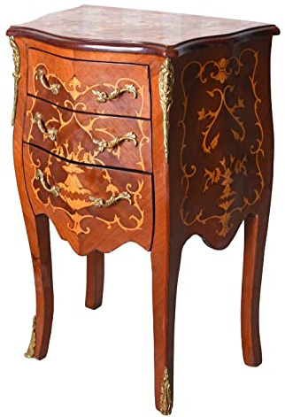 Palazzo Cat015 Commode baroque antique avec marqueterie