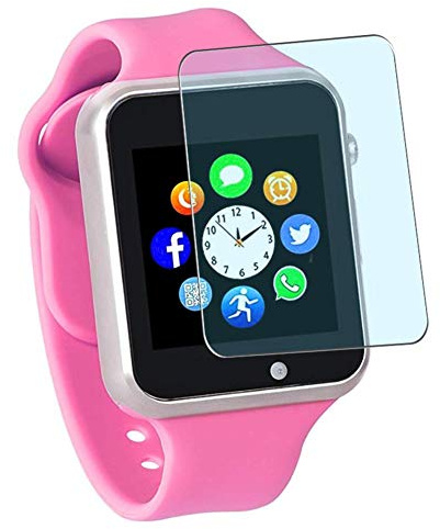 Puccy 3 Pack Anti Blue Light Screen Protector Film, Compatible with Funntech/Janker A1 1.54 smartwatch TPU Guard （ Not Tempered Glass Protectors ） New