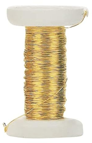 NEU Messingdraht/Golddraht mit Kupferkern, Stärke 0,4mm, Länge 40m