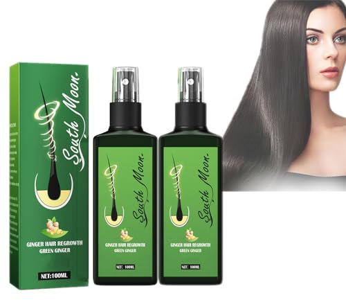 Mikabila 2 Pezzi Spray Per Crescita dei Capelli,Spray per la Crescita dei Capelli Allo Zenzero,Siero per la Crescita dei Capelli,Anti-Caduta Dei Capelli Sieri Di Crescita Dei Capelli