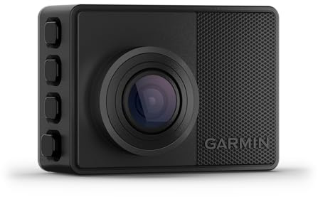 Garmin [renewed] DashCam 67W - kompakte, GPS-fähige, sprachgesteuerte DashCam mit 180° Sichtfeld und 1440p HD-Videos [Generalüberholt]