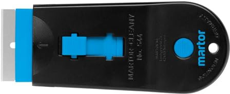 MARTOR Raschietto, SCRAPEX CLEANY, raschietto per etichette, stretto, per destrorsi e mancini, raschietto per vetroceramica e adesivi, in plastica, lama intercambiabile, ergonomico