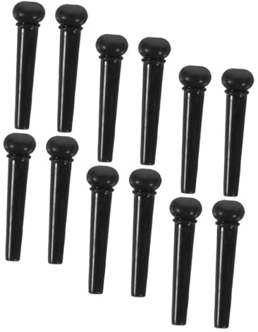 Vaguelly 12stücke Gitarrensaitenstifte Für Akustikgitarre String Pins Gitarrenstegstifte Gitarrensaitenwirbel Ersatzstifte Für Konzertgitarre Folkgitarren Ukulele