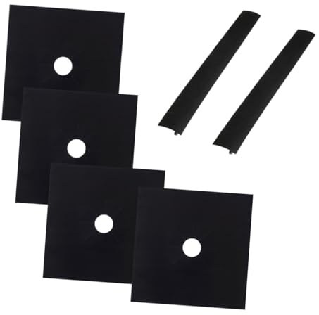 Uonlytech 4pièces Plaque De Protection Pour Plaque De Cuisson à Gaz Feuilles De Protection Réutilisables Pour Four Bandes Adhésives Pour Joints De Cuisinière