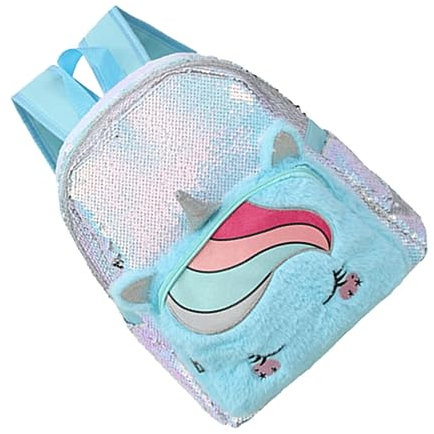 COSMEVIVI Einhorn Rucksack Für Junge Mädchen Leicht Glitzer-Design Verstellbare Träger Für Schule Und Ausflüge Süße Umhängetasche Für Mädchen Passt Für Bücher Und Accessoires