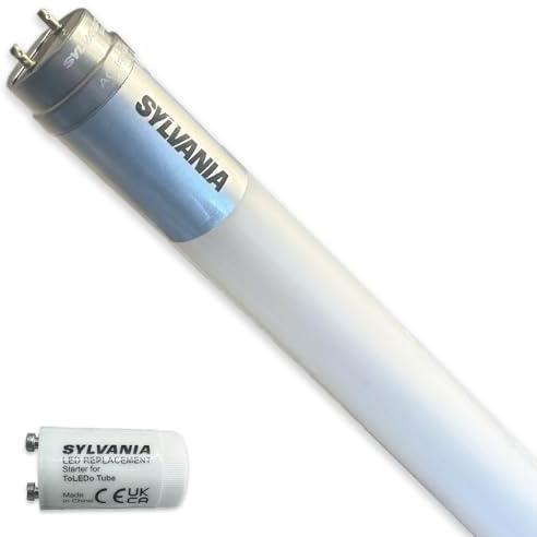 SYLVANIA LED T8 Röhre 45cm | 3000K Warmweiß | Neonröhre Ersatz | 950 Lumen | 6,3 Watt | Leuchtmittel mit Starter