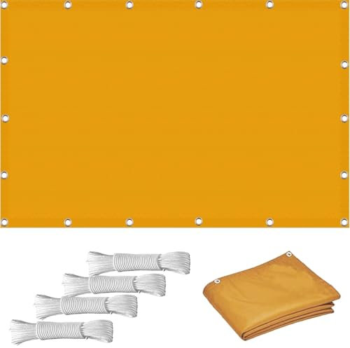 Baldacchino da giardino, spiaggia, patio, 1,3 x 3,7 m, 185 g/m², resistente al vento e al sole, anti UV, tasso di ombreggiatura del 95%, vela ombreggiante impermeabile, con corda inclusa, per terrazza