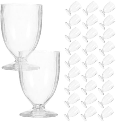 MOBUTOFU 50pièces Mini Verres à Bière Plastique Transparent Pour Accessoires De Maison De Poupée Décorations De Fête Et Projets