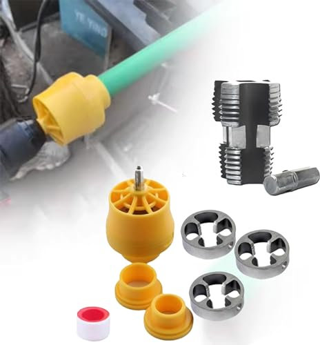 Set Di Strumenti Per Filettare Tubi in PVC, Filettatrice Per Tubi Pvc Per Trapano Elettrico, Creatore Di Fili Idraulici, Accessorio Per Trapano Elettrico Idraulico, Filettatrice Per Tubi Per Trapano
